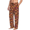 thumbnail image 3 of Mens Pajama Pants - Soft Sleep & Lounge Pants for Men, Retro cartoon Mushrooms Cuteness Casual PJ Bottoms Pants with Pockets, 3 of 5