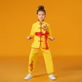thumbnail image 2 of MEZZALL Tracksuits Children Unisex Long Sleeve Shirt With Trousers Kung Fu Clothing Traditional Uniform Satin Suit Arts Clothing Sets Toddler Outfits Cute / 9-10 Years, 2 of 3