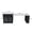 Black 75, variant on 80-inch Expandable Kitchen Island with Dining Table, Marble-Grain Countertop with Power Outlet, Mobile Storage Cart with Cabinet & 2 Drawers, Black MDF Kitchen Prep Table