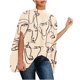 thumbnail image 1 of Camisa de manga de muñeca suelta de cuello alto cómoda de moda de cuello alto para mujer Fridja  hjk225, 1 of 8