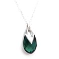 thumbnail image 1 of Collar Zvezda Pear color Emerald plata .925 Zvezda ZCO-PEAR18-EME, 1 of 4
