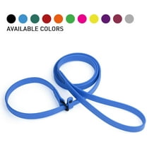 Dogline  - Biothane Slip Dog Leash - for Small, Medium and Large Dogs - Odor Free Slip Lead, Heavy Duty and Durable Material Kennel Lead (Blue: Width 5/8" | L: 60"(5ft))