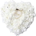 thumbnail image 2 of Ring pillow wedding ring pillow, 20*7cm, heart shape, gift, romantic pillow, 2 of 5