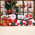 thumbnail image 2 of CNKOO 6Pcs Cutlery Holder Pockets Christmas Santa Claus Snowman Design Adorable Create Atmosphere Festive Christmas Table Decorations Cover, 2 of 10