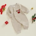 thumbnail image 3 of WIBACKER 0-6M Newborn Baby Boy Christmas Deer Romper Infant Girl Fall Winter Outfits Cotton Button Jumpsuits, 3 of 7