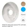 thumbnail image 3 of Uxcell 110mm Dia 27mm Arbor 0.8mm Thick 72 Tooth High Speed Steel Circular Saw Bit, 3 of 4