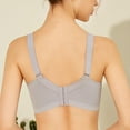 thumbnail image 7 of Bras for Women,Comfort Bra - Pattern Ribless Large Strap Jacquard Design with Four Support,Sports Bras for Women,Blue,A, 7 of 7