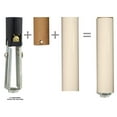 thumbnail image 3 of Royal Designs 4 Inch Plastic Candle Cover Sleeves Chandelier Socket Covers with Paper Insulation, Cream, Set of 10, 3 of 6