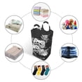 thumbnail image 3 of DouZhe 50L Rectangular Laundry Basket, Retro Splash Ink Gamepad Prints Waterproof Foldable Laundry Hamper with Aluminum Handles, 3 of 6