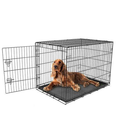Carlson Intermediate Single Door Wire Crate (Best Pet Wire Dog Crates)