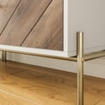 thumbnail image 5 of BELLEZE Accent Chest, Sideboard Buffet Cabinet with Doors & Shelves, Kitchen Storage Cabinet, Modern Accent Cabinet for Entryway, Living Room, or Bedroom, Storage Credenza - Harper (Rustic Oak), 5 of 7