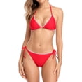 thumbnail image 3 of Femmes Triangle Bikini Maillot de Bain Chaîne Licol Deux Pièces Maillots de Bain, 3 of 6