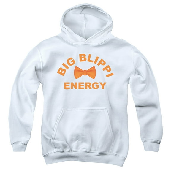 Blippi Big Blippi Energy Youth Kids Boy/Girls Pull-Over Hoodie, White, X-Large