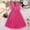 Z999-Hot Pink368, variant on JIAYUE Girls Spring Dresses Plaid Sleeveless V-Neck Mid Length Shirt Dress Classic Fit For Kids Stylish Everyday Playwear