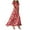 Z1-Red, variant on vigerkar Womens Maxi Dress Short Sleeve Summer Boho Dress Empire Waist Chiffon Modest Midi Dresses White, 3XL