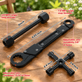 5-Piece Plumbing Tool Kit with Angle Stop Wrench and Sleeve Puller ...