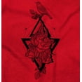 thumbnail image 2 of Bird Triangle Rose Floral Spiritual Womens Plus Size Graphic Zipper Hoodie Brisco Brands 2X, 2 of 5