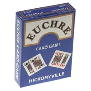 Hickoryville Euchre Playing Cards Bundle - 2 Euchre Decks in One Box with Suit Marker Dice