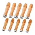 thumbnail image 1 of Juego de mangos de lima de madera, accesorios para mangos de lima, versátiles, ergonómicos con metal 10 unidades, 1 of 9