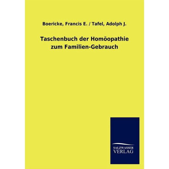 Taschenbuch der Homöopathie zum Familien-Gebrauch (Paperback)
