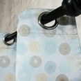 thumbnail image 4 of Ambesonne Brown and Blue Grommet Curtain, Vortex Twirls, 50" x 54", Pale Blue Mustard Umber, 4 of 6