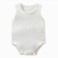 thumbnail image 4 of Baby Onesies Boy Baby Boy Girls Sleeveless Bodysuits Ultra Soft Tank Pajamas Infant Unisex Sleepwear, 4 of 4