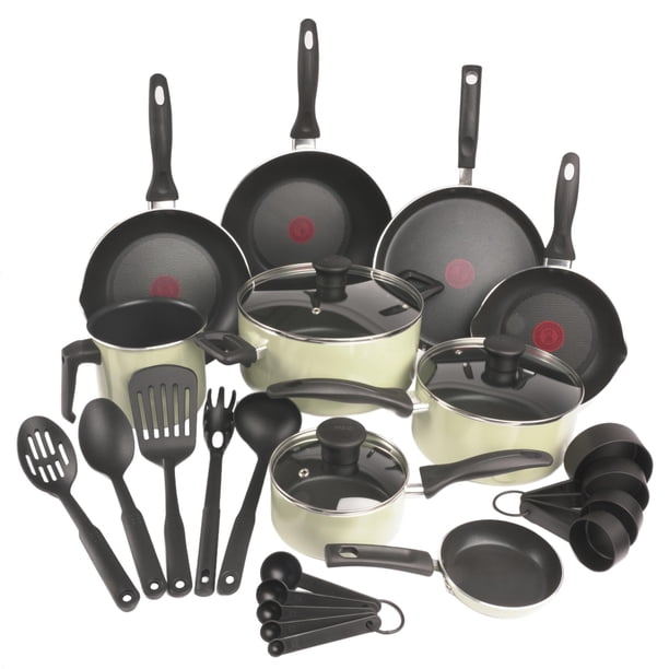 Batería de Cocina Supercook de 26 piezas Color Verde Lichen con Antiadherente Titanium tecnología Thermo Señal fácil limpieza base difusora