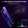 thumbnail image 3 of WSKEN for iPhone 17 Pro Max Privacy Screen Protector - Purple Gradient Anti Blue Light Eye Protection [Auto-Dust Removal] Shatterproof Tempered Glass, 3 of 6