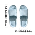 thumbnail image 6 of OFFIGAM Women's Skyblue Simple Design Flat Slippers Soft Breathable Non Slip Sole Indoor Outdoor, 6 of 11