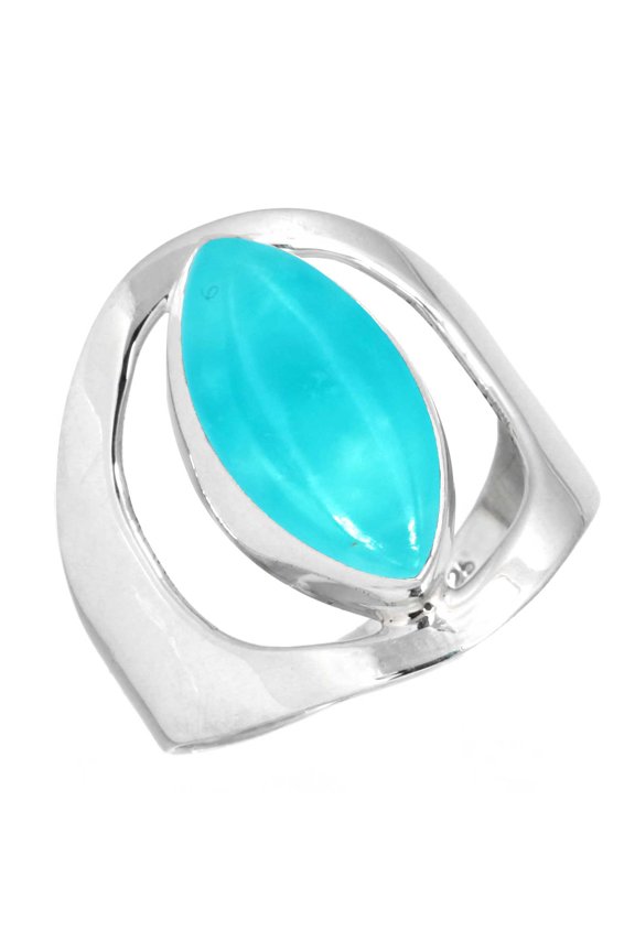925 Sterling Silver Women Jewelry Natural Smithsonite Ring