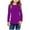 Purple, variant on Odeerbi Toddler Boys Girls Long Sleeve Shirt Fall Winter Solid Color Base Layer Undershirt Cute Print Shirts Crewneck Tops Dressy Casual Blouses Kids Clothes Red