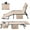 Beige, variant on Homall Outdoor Lounge Chair Foldable Chair Adjustable Height Patio Lounge Chair,Suitable for Beach,Lawn and Pool,Gray