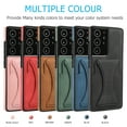 thumbnail image 2 of Leather Stand Case For Samsung Shockproof Card Slot Phone Cover, S20 Black, 2 of 6