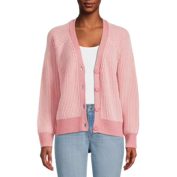 Time and Tru Women's Boyfriend Cardigan