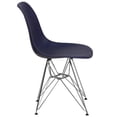 thumbnail image 2 of Elon Series Black Plastic Chair with Chrome Base, 2 of 6