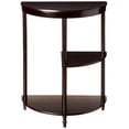 thumbnail image 2 of Frenchi Furniture Cherry 3-Tier Crescent Half Moon End Table, Cherry (Set of 1), 2 of 5