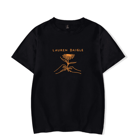 Lauren Daigle Merch T-Shirt Handsand Flowers Logo T Shirt Short Sleeve Men Women Pullover Summer Top Tees