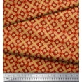 thumbnail image 3 of Soimoi Silk Fabric Check & Moroccan Ethnic Print Fabric by Yard 42 Inch Wide, 3 of 3