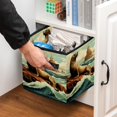 thumbnail image 5 of Sea Lion Foldable Storage Box with Handle, 10.8"x10.5"x10.6", Large Capacity - Storage Bins, Storage Basket, Storage Cubes, 5 of 6