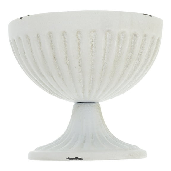 WEUVEB Lytment Vintage White Iron Vase: Rustic Decor for Oil Paintings and More