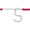 thumbnail image 5 of Round Cut Lab Created Ruby Tennis Necklace in 925 Sterling Silver – Birthstone Necklace, Elegant Birthday Gift, Gift for Her, 5 of 5