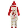 Girls Red Merry & Bright Elf On The Shelf Blanket Sleeper Union Suit Pajamas 10