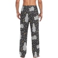 thumbnail image 2 of Top-kevin Cute Panda Pajama Pants White Black Animals Lounge Sleepwear PJs Men's Pajama Bottoms Sleep Pants S, 2 of 11