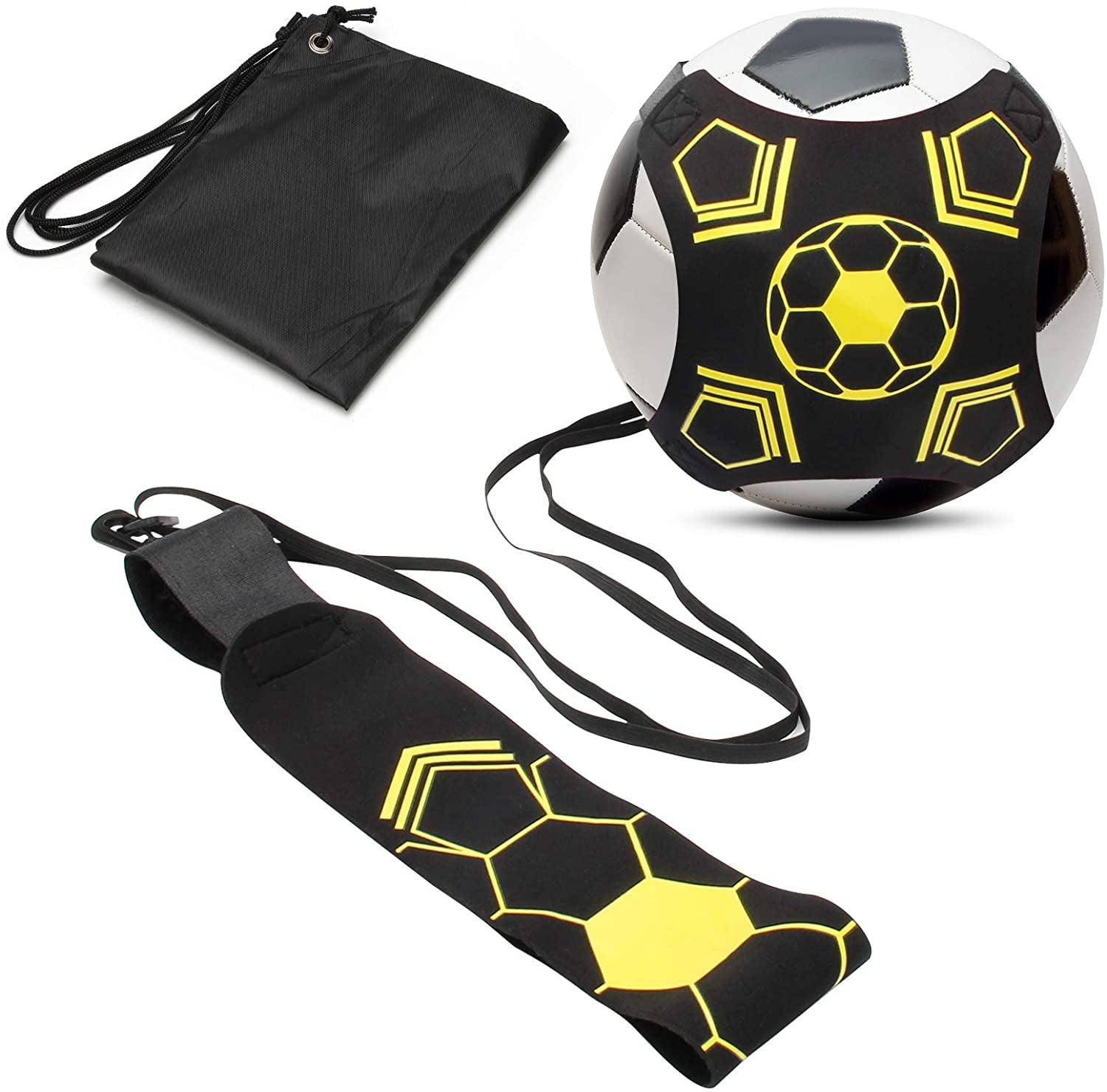 Springcorner Adjustable Soccer Ball Trainer,Soccer Trainer,Solo Soccer Trainer,Soccer Training Waist Belt for Beginner Kids Teenagers Adult Fits Ball Size 3, 4, and 5