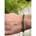 thumbnail image 5 of 18k Gold Plated Natural Green Emerald Round Gemstone Tennis Bracelet 925 Sterling Silver Wedding Jewelry Dainty Bracelet Graduation Gift, 5 of 7