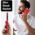 thumbnail image 5 of Allytech Wallet Case for iPhone 7 / 8 / SE 2022 & 2020 - 2 Card Holder - Military Grade Drop Protection - Ultra Slim & Protective - Premium PU Leather Shockproof Phone Case for Women & Men - Red, 5 of 7