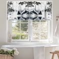 thumbnail image 4 of Traditional Chinese Painting Valances for Windows Black and White Natural Landscape Valance Curtains Rod Pocket Bathroom Small Window Treatments for Kitchen Living Room Bedroom, 42"x12", 4 of 7