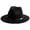 Black, variant on Unisex Classic 20s Hat with Band Casual Jazz Cap Orange Fashion Fedora Hat Elegant Jazz Hats Brim Cap for Halloween