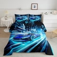 thumbnail image 2 of Castle Fairy Sport Car Queen Comforter Set for Adults,Speed Race Car Bedding Comforter Set, 2 of 8