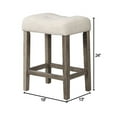 thumbnail image 6 of Xukmct 2 Pack Counter Height Stools with Wood Frame, Upholstered Seat Dining Stool for Dining Room, Living Room, Brown, 6 of 6